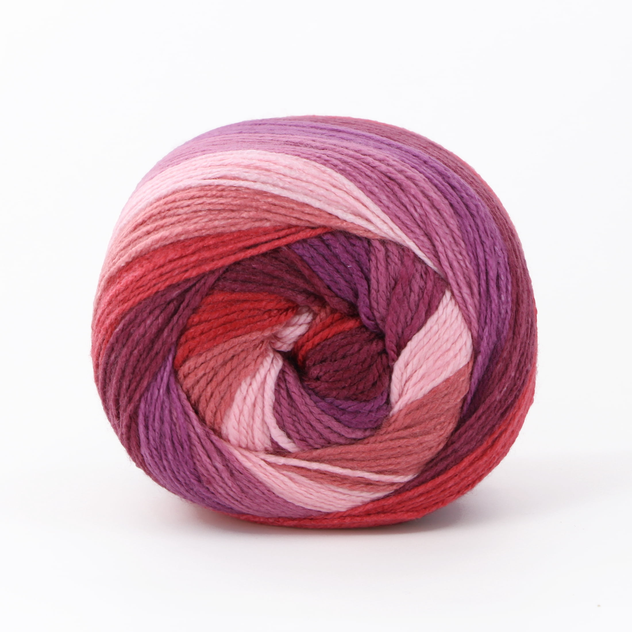 MAINSTAYS Lollipop laine - rouge Variegated, #4 Medium acrylique, 227 g (8 oz)/372 m (406.8 yd)