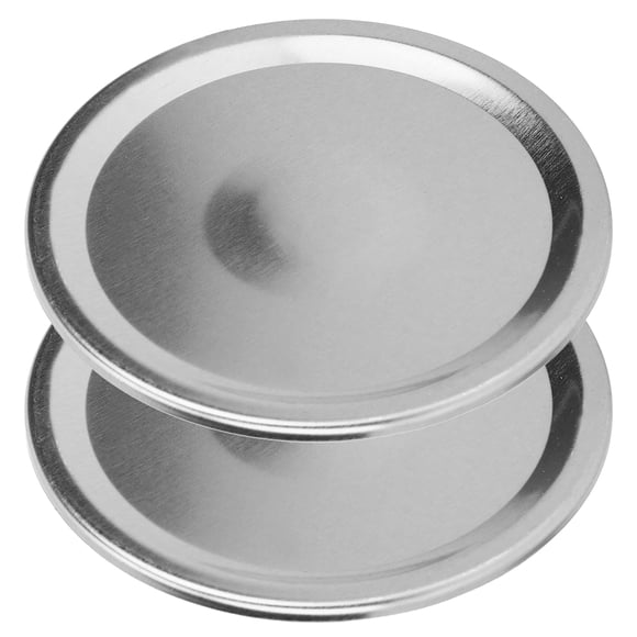 Couvercle de Scellage en Acier Inoxydable, 24 Pcs Couvercle de Pot, Étanche pour Pot à Grand Ouverture Régulière Restaurant Maison Épices, Bonbons, Thé Ou Café Argent 86mm