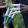 thumbnail image 4 of relayinert Be Wild Dinosaur With Simulation Toy Paw And Mask Set Pretend Games Dinosaur Paw Simulation Toy Paws Short claw green, 4 of 6