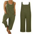 thumbnail image 4 of Jumpsuits For Women Sleeveless Backless Spaghetti Strap Wide Leg Pants, 4 of 5