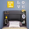 thumbnail image 1 of Prepac Astrid Black Twin Headboard, 1 of 4