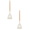 thumbnail image 1 of Oleegame 2PC Kitchen Utensils Set Kitchenware Spatula Heat Silicone Spatula Household Soup Spoon Food Grade Stir Fry Scoop Omelette Frying Scoop Set Combination, 1 of 4