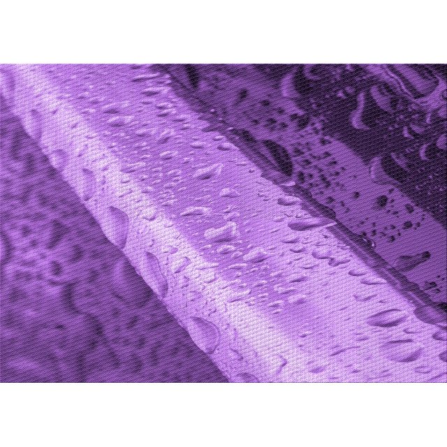 Ahgly Company Machine Washable Indoor Rectangle Transitional Heliotrope Purple Area Rugs, 7' x 10'