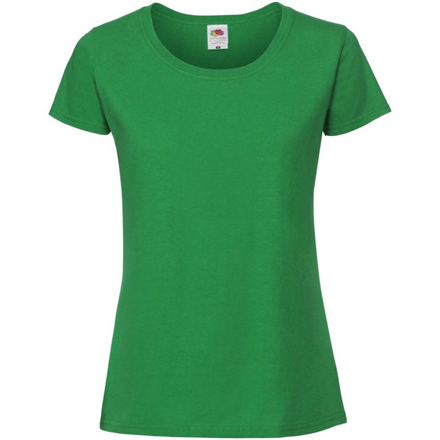 Fruit Of The Loom T-Shirt Premium en Fil à Tricoter pour Femmes Coupe Ajustée