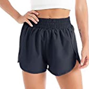 RKSTN Gym Shorts Women Running Sport Elastic Waist Active Workout Shorts Solid Color Brathable Fitness Athletic Workout Shorts