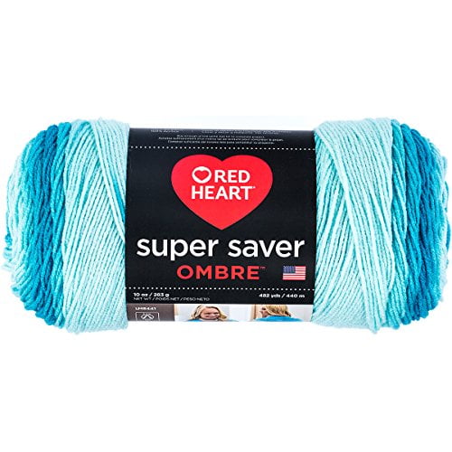 Red Heart® Super Saver® Ombre™ Yarn, Acrylic #4 Medium, 10oz/283g, 482 Yards
