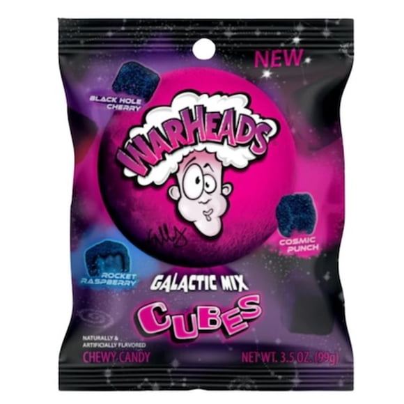 Warheads Galactic Mix Cubes 99g
