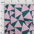 thumbnail image 1 of oneOone Cotton Poplin Fabric Rectangle & Triangle Geometric Print Sewing Fabric BTY 56 Inches Wide, 1 of 1