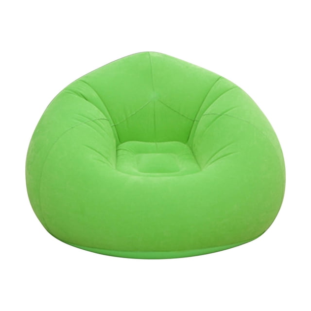 Prime Day Deals Flocking PVC Inflatable Sofa Portable Inflatable Lounger for Camping & Beach Inflatable Couch for Indoor and Outdoor Camping Couch Inflatable Flocking Couch