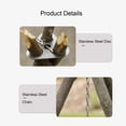 thumbnail image 4 of Campfire Tripod, Lightweight Stable Medium Size Campfire Support Plate Portable  for Outdoor, 4 of 7