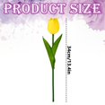 thumbnail image 3 of 1 Pcs Fake Tulips Artificial Flowers,13.4 Inch Faux Tulips Flowers With Stems,Realistic Silk Flower For Home Kitchen Decor,Wedding Party Decor,Table Centerpieces,Valentine'S Day Gifts,Yellow, 3 of 9