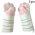 thumbnail image 2 of Bangcool Oven Mittens Cat Paws Heatproof Non-slip Cute Long Kitchen Mittens Baking Mitts, 2 of 10