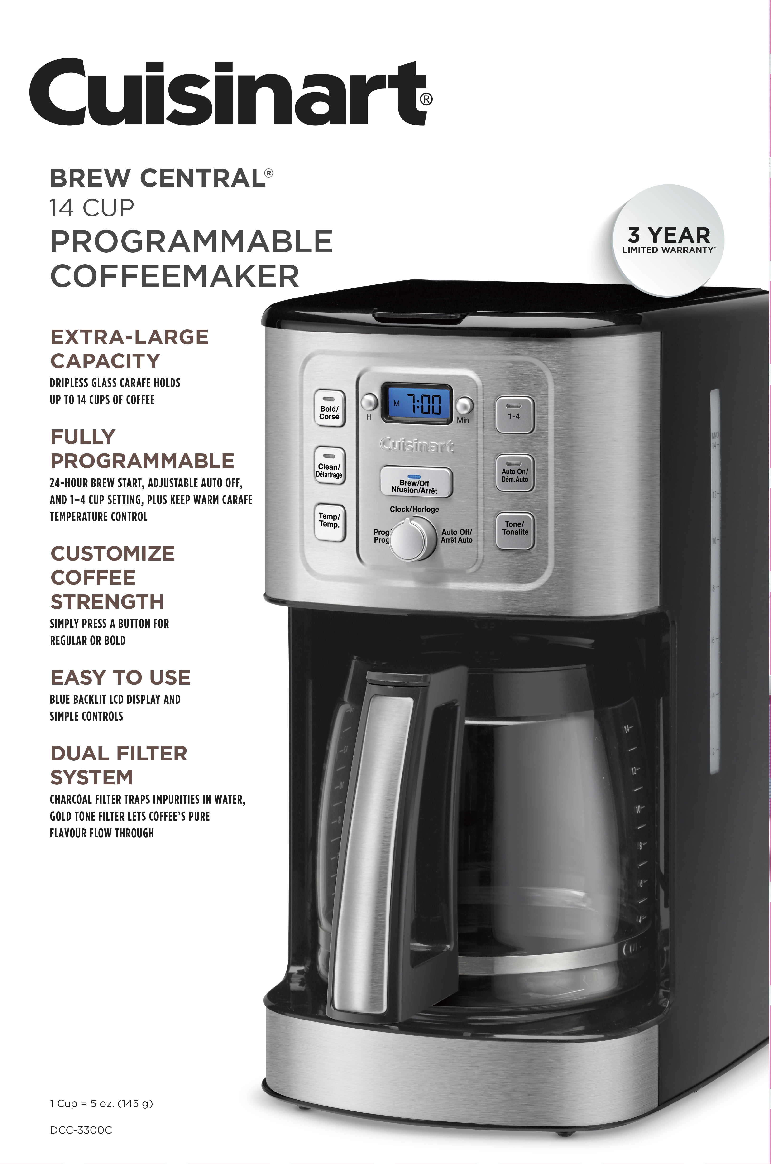 Cuisinart Brew Central 14-Cup Programmable Coffeemaker