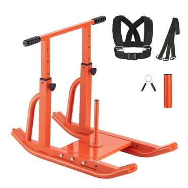 VEVOR Poids Puissance Tirer Pousser Traîneau Entraînement entraînement Physique Force Vitesse Entraînement Traîneau Orange