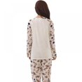 thumbnail image 3 of Pyjama d'Automne et d'Hiver pour Femmes à Manches Longues avec Imprimé de Dessins Animés, Ensemble de Vêtements de Nuit Amples et Doux, 3 of 4