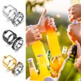 thumbnail image 2 of 1 Set Bottle Opener Ring Labor-saving High Durability Stainless Steel Bottle Cap Remover Ring for Pub, 2 of 7