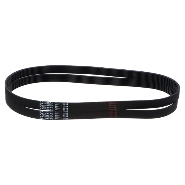 Unique Bargains 350J8 PJ V-Ribbed Belt, EPDM Industrial Transmission Serpentine Belt, 2 Pack