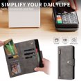 thumbnail image 3 of Case for Google Pixel 4 Magnetic Leather Zipper Wallet Cover Card Holder, 3 of 5