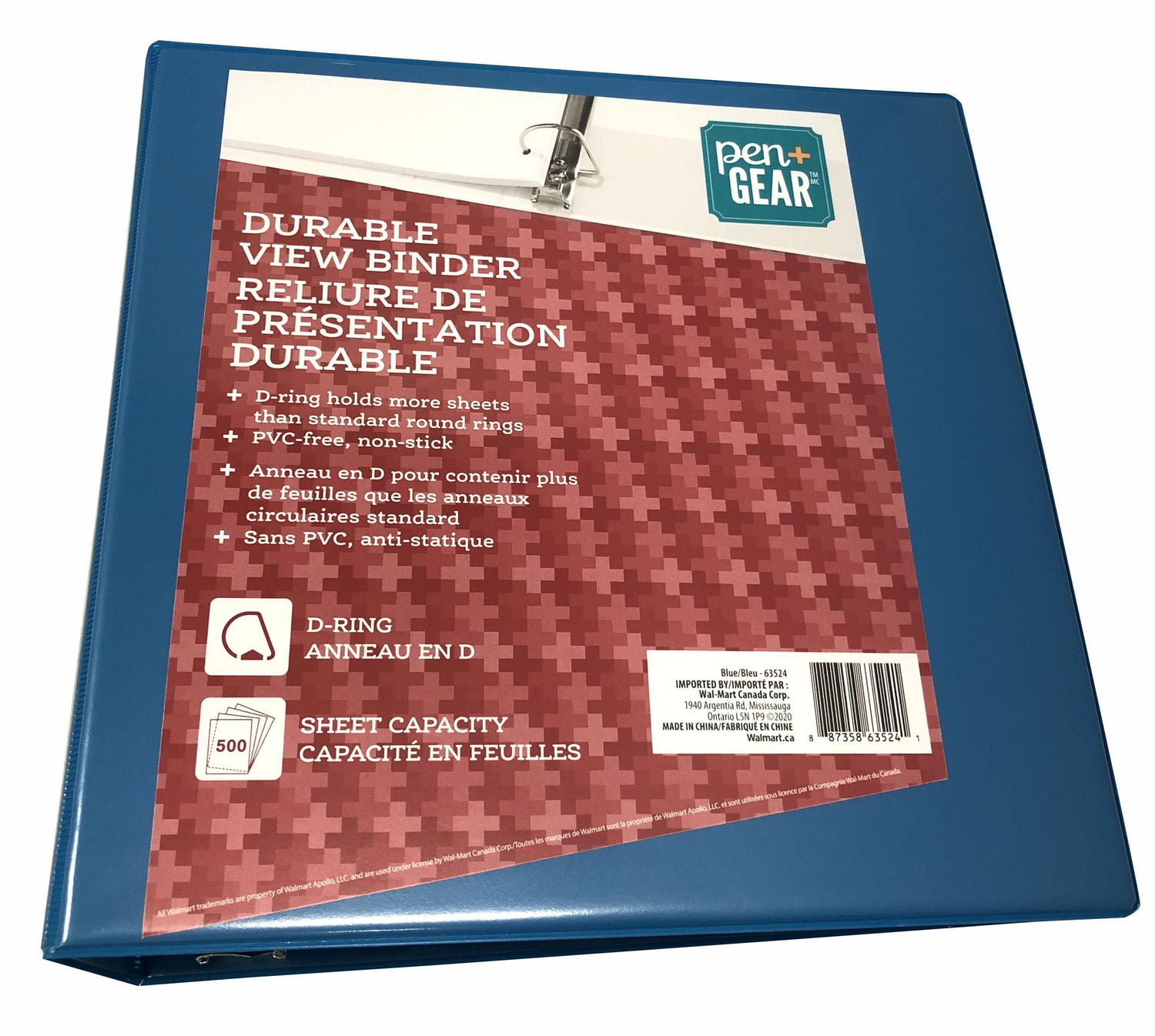 PEN+GEAR 5CM RELIURE DE PRÉSENTATION DURABLE Bleu