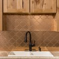 thumbnail image 2 of Fasade 18in x 24in Monaco Polished Copper Backsplash Panel 5 Pack, 2 of 5