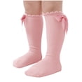 thumbnail image 1 of FAIWAD Baby Girls Knee High Socks Cotton Ruffled Tube Stockings Infant Toddler Cute Daily Long Socks, 1 of 4
