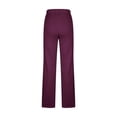 thumbnail image 4 of Yuyuzo Lounge Pants for Women Elastic High Waisted Straight Leg Solid Color Trousers with Pockets, 4 of 5