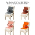thumbnail image 4 of Shengyu Easy To Clean Toddler Boosters Seat For Dining Table Upgrade Boostess Seat dark red, 4 of 6