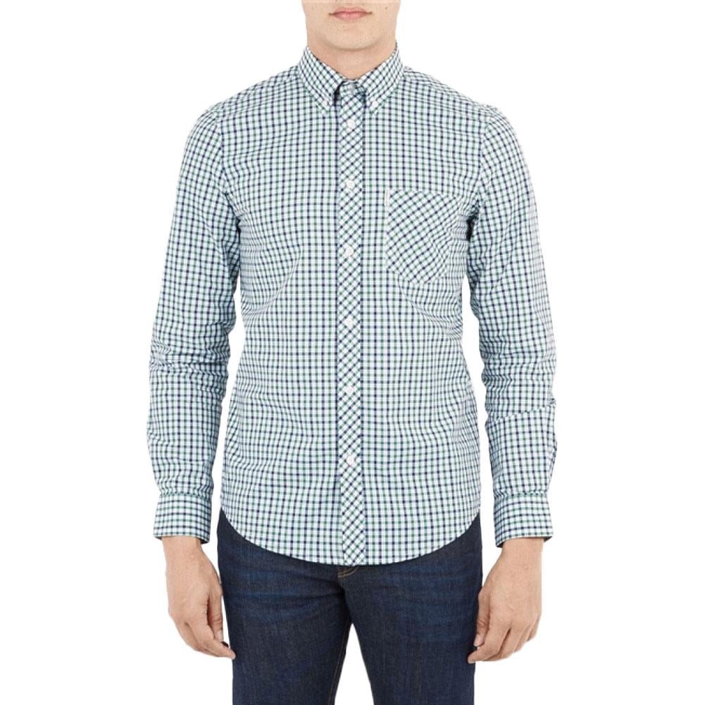 Ben Sherman - House Check Mens Button-Up Long Sleeve Shirt