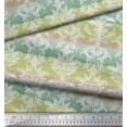 thumbnail image 2 of Soimoi Rayon Fabric Stripe & Ogee Damask Print Sewing Fabric Yard 56 Inch Wide, 2 of 3