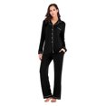 thumbnail image 5 of Ensemble de Pyjama pour Femme à Manches Longues, Vêtement de Nuit Boutonné, Ensemble de Pyjama Doux, 5 of 5
