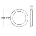 thumbnail image 3 of Unique Bargains O-Rings Caoutchouc Nitrile 182.8mm Diamètre Intérieur 200mm OD 8.6mm Largeur Joint Rond 2Pcs, 3 of 3