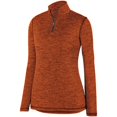 thumbnail image 1 of ASI 2957.029.L Ladies Intensify Black Heather 1 by 4 Zip Pullover, Orange - Large, 1 of 1