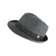 thumbnail image 2 of Ascentix  Wool Blend All Season Fedora Hat with Herringbone Band (Men's), 2 of 6