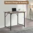 thumbnail image 4 of BestOffice 32 Inch Computer Desk, Home, Modern Simple Style for Home Office Study Writing, Brown, 4 of 7