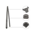 thumbnail image 3 of INSPIRE CHIC Men's Self-Tied Solid Color Formal Slim Ties Dark Gray, 3 of 5