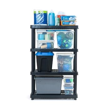 Etagère en Résine Robuste Noire Accent Home Products de 14" Marque Tuffstore