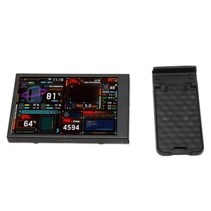 Moniteur de temps d'ordinateur, double USB C 3.5 1 cm PC CPU Mise en page personnalisable du moniteur de données pour le bureau