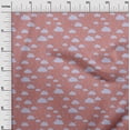 thumbnail image 2 of oneOone Cotton Poplin Fabric Raindrop & Clouds Nature Print Fabric BTY 42 Inch Wide, 2 of 4
