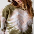 thumbnail image 4 of Women‘s Spring Long Sleeve Heart Tie Dye Print Crewneck Pullover, 4 of 5