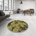 thumbnail image 4 of Ahgly Tapis d'Intérieur Lavable en Machine Carré Transitionnel Marron Chocolat, 3 Pieds Carré, 4 of 7