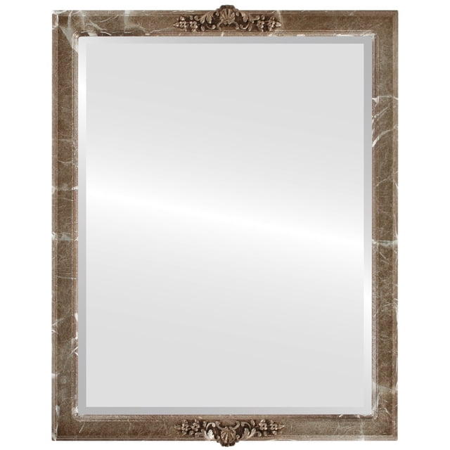Miroir Encadré Athena - Argent Champagne