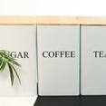 thumbnail image 3 of Metal Kitchen Canister Set for Coffee Tea and Dry Food Storage with Secure Airtight Lids, 3 of 6