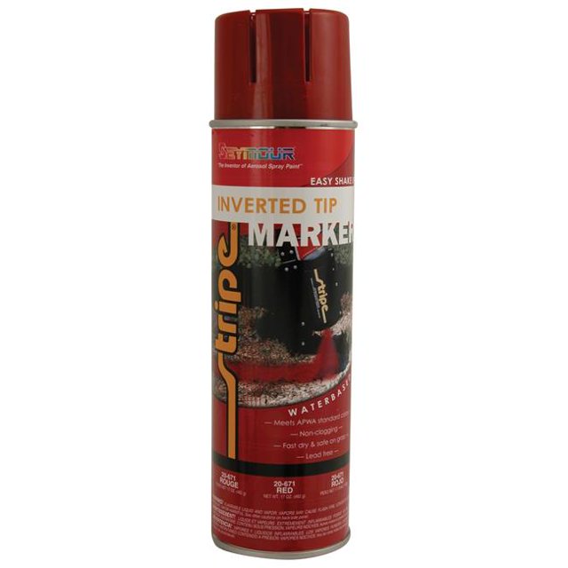 Seymour SM20-671 Peinture de Marquage à Pointe Inversée de 20 oz, Rouge Sécurité