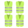 thumbnail image 1 of WIFKLSIIPG 4 Pcs Gilet Réfléchissant de Course Haute Visibilité Équipement de Sécurité Hauts de Travail de Nuit, 1 of 4