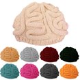thumbnail image 2 of Spoof Horror Brain Knitted Hat Funny Warm Cap Party Headwear Photography Props, 2 of 8