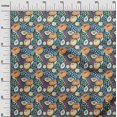 thumbnail image 3 of oneOone Coton Flex Bleu Sarcelle Tissu Flore Matière de Robe Tissu Imprimé Tissu au Mètre 40 Pouces Wide-9Q, 3 of 4