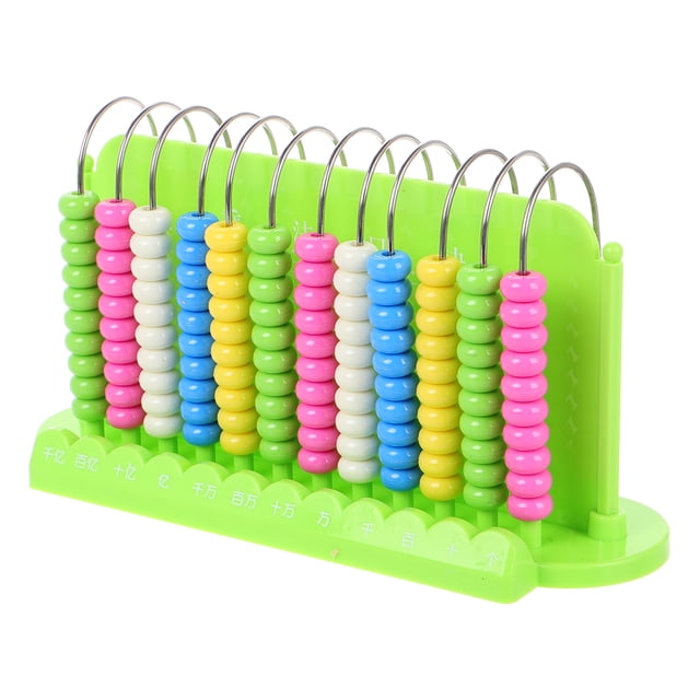 Miangastore Abacus Arithmetic Frame 12 Digits Abacus Simple and Elegant Design 1Set