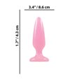 thumbnail image 3 of Firefly Pleasure Glow in the Dark TPE Crystal Anal Plug, Small, Pink, 3 of 3