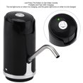 thumbnail image 4 of Distributeur de pompe à eau, distributeur rechargeable USB de pompe à eau en bouteille portable avec câble de charge pour la maison, la cuisine, le bureau(le noir), 4 of 13