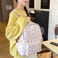 thumbnail image 4 of Bow Backpack Cute Preppy Daypack for Teen Girls College Travel Bookbag Stylish Large Capacity Rucksack, 4 of 6